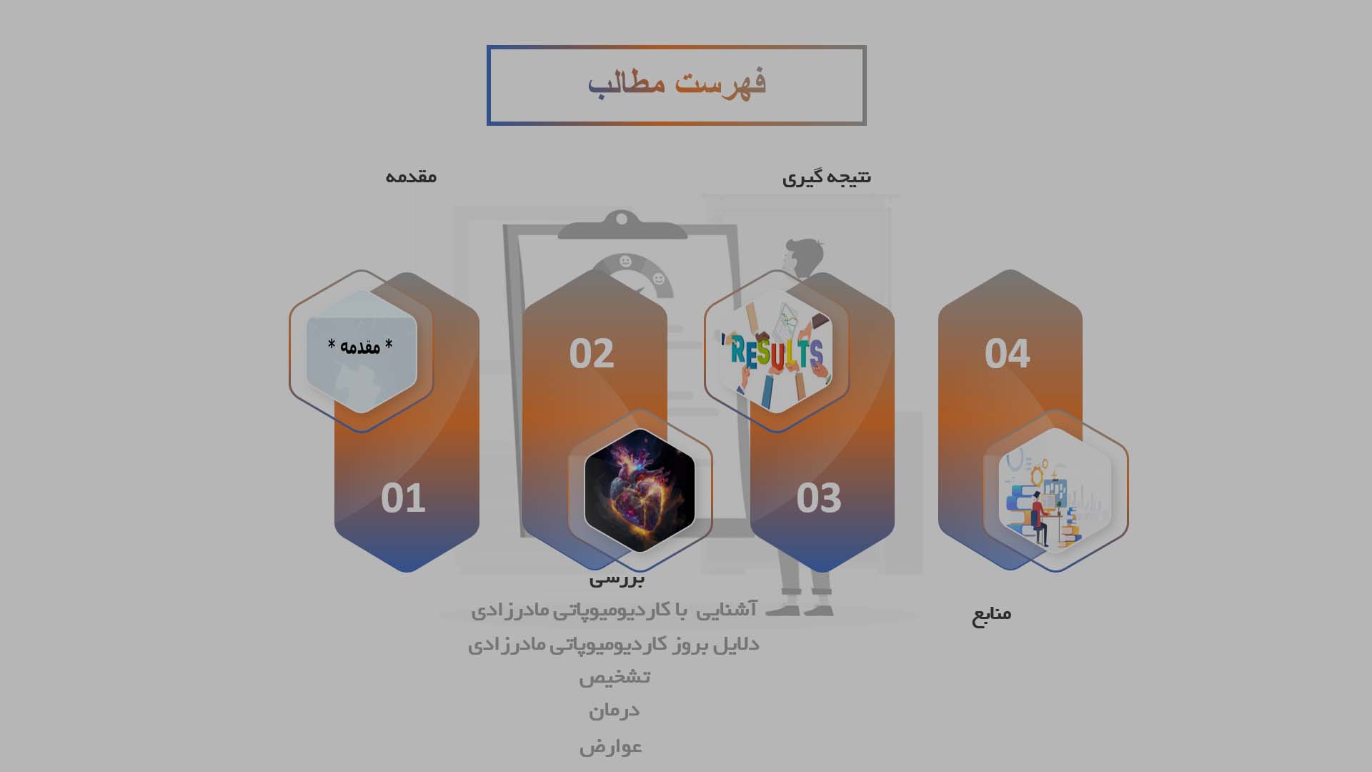 پاورپوینت در مورد کاردیومیوپاتی مادرزادی